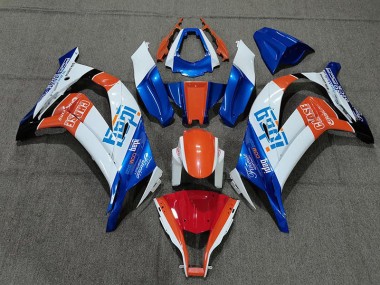 Weiß Blau & Orange 2011-2015 ZX10R Motorrad Verkleidungen