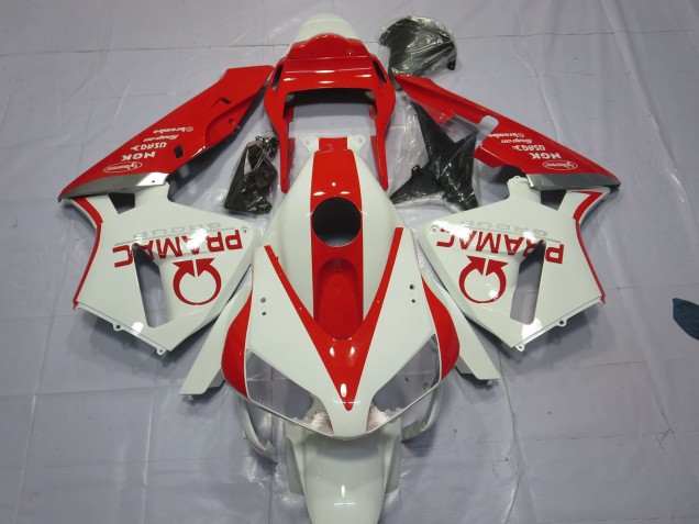 Weiß & Rot Pramac 2003-2004 CBR600RR Motorrad Verkleidungen