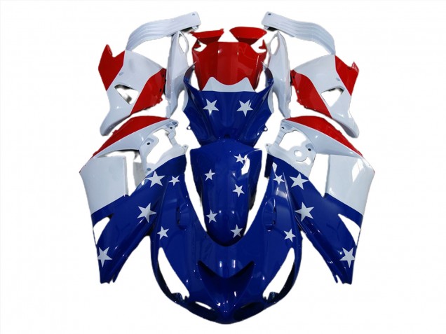 Amerikanische Flagge 2006-2011 ZX14R Motorrad Verkleidungen