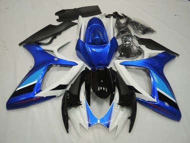 Blau & Weiß 2006-2007 GSXR 600-750 Motorrad Verkleidungen