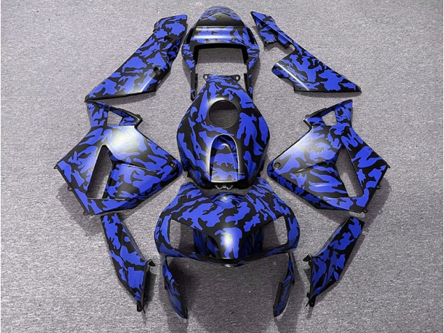 Blau Camo 2003-2004 CBR600RR Motorrad Verkleidungen