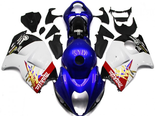 Blau & Weiß Custom Logo 1997-2007 GSXR 1300 Motorrad Verkleidungen