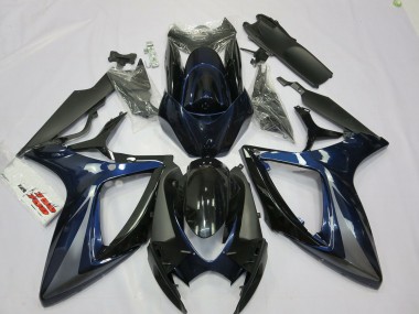 Blau & Grau 2006-2007 GSXR 600-750 Motorrad Verkleidungen