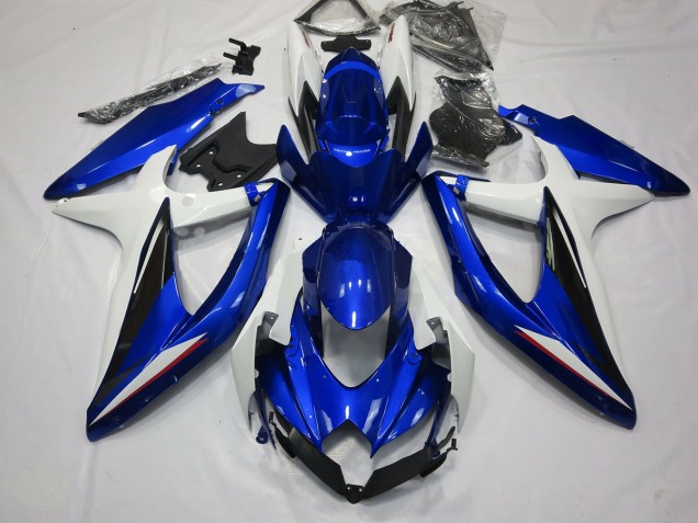 Blau Schwarz & Weiß 2008-2010 GSXR 600-750 Motorrad Verkleidungen