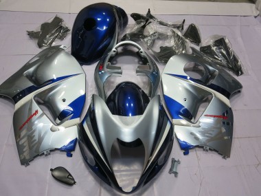 Blau & Silber 1997-2007 GSXR 1300 Motorrad Verkleidungen