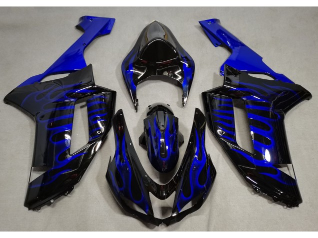 Blaue Flamme 2007-2008 ZX6R Motorrad Verkleidungen