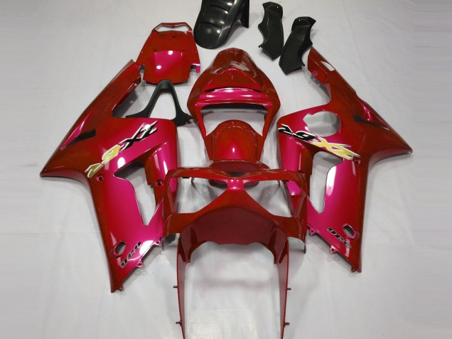 Candy Rot 2003-2004 ZX6R Motorrad Verkleidungen