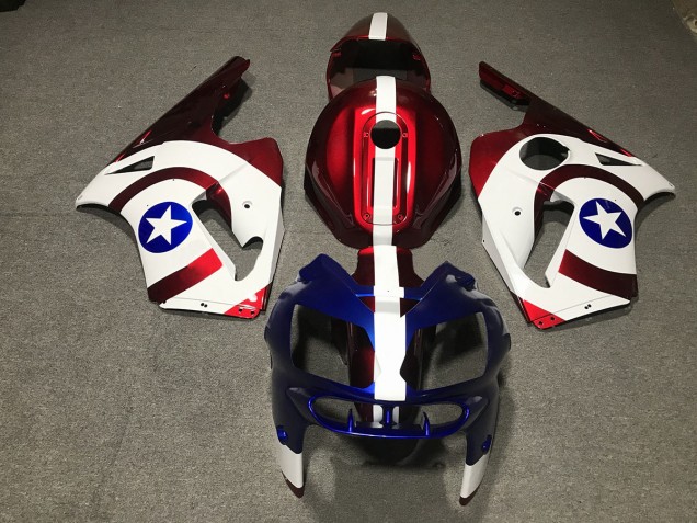 Captain America 2002-2005 ZX12R Motorrad Verkleidungen