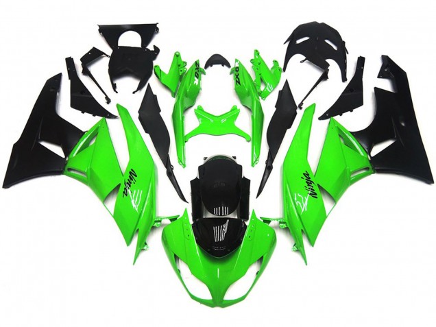 Dunkelglänzend Grün Scharf 2009-2012 ZX6R Motorrad Verkleidungen