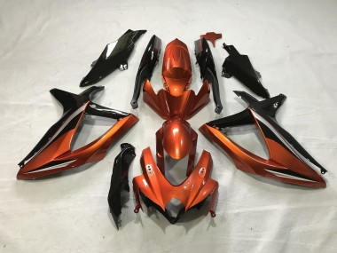 Gebranntes Orange 2008-2010 GSXR 600-750 Motorrad Verkleidungen