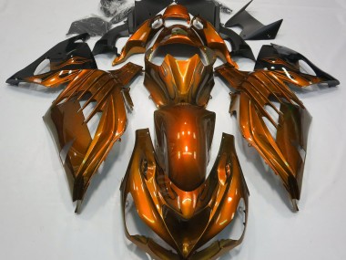 Gebranntes Orange Glänzend 2012-2021 ZX14R Motorrad Verkleidungen