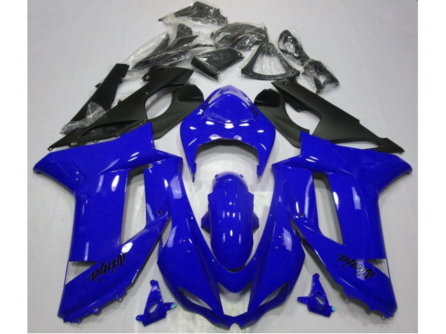 Glänzend Blau 2007-2008 ZX6R Motorrad Verkleidungen