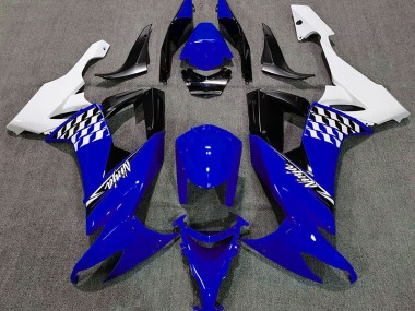 Glänzend Blau & Weiß 2008-2010 ZX10R Motorrad Verkleidungen