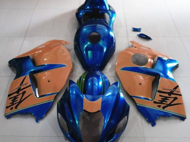 Glänzend Blau & Braun 1997-2007 GSXR 1300 Motorrad Verkleidungen