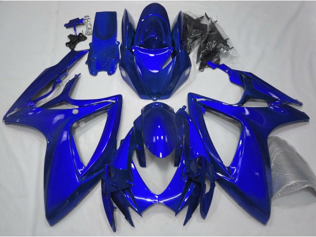 Glänzend Blau Plain 2006-2007 GSXR 600-750 Motorrad Verkleidungen