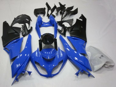 Glänzend Blau & Schwarz 2009-2012 ZX6R Motorrad Verkleidungen