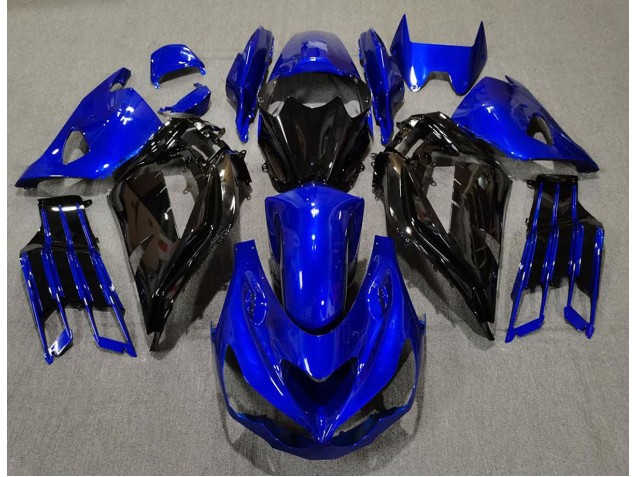 Glänzend Blau & Schwarz 2012-2021 ZX14R Motorrad Verkleidungen