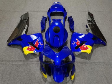 Glänzend Blaurot Bull 2003-2004 CBR600RR Motorrad Verkleidungen