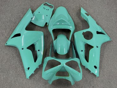 Glänzend Cyan Plain 2003-2004 ZX6R Motorrad Verkleidungen