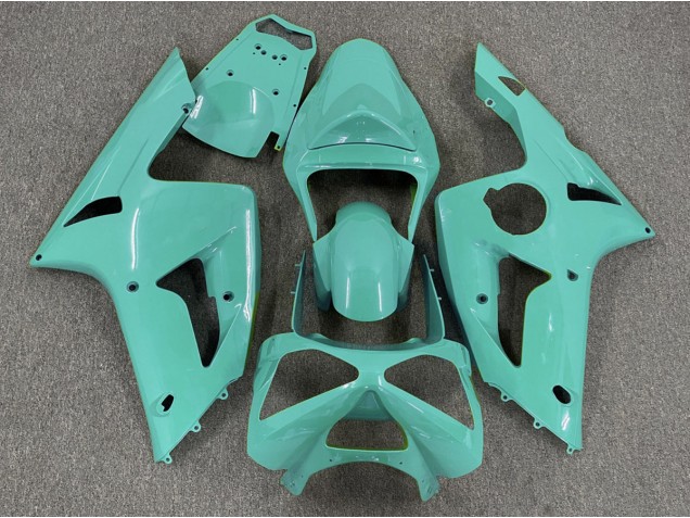 Glänzend Cyan Plain 2003-2004 ZX6R Motorrad Verkleidungen