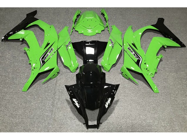 Glänzend Grün & Logos 2011-2015 ZX10R Motorrad Verkleidungen