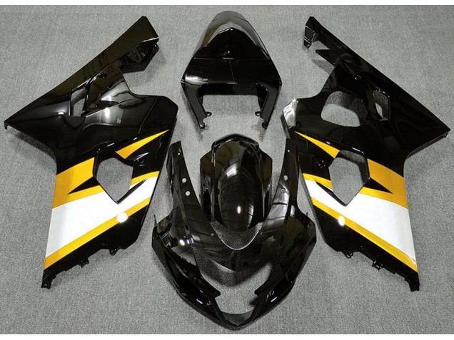 Glänzendes Schwarz & Gelb 2004-2005 GSXR 600-750 Motorrad Verkleidungen