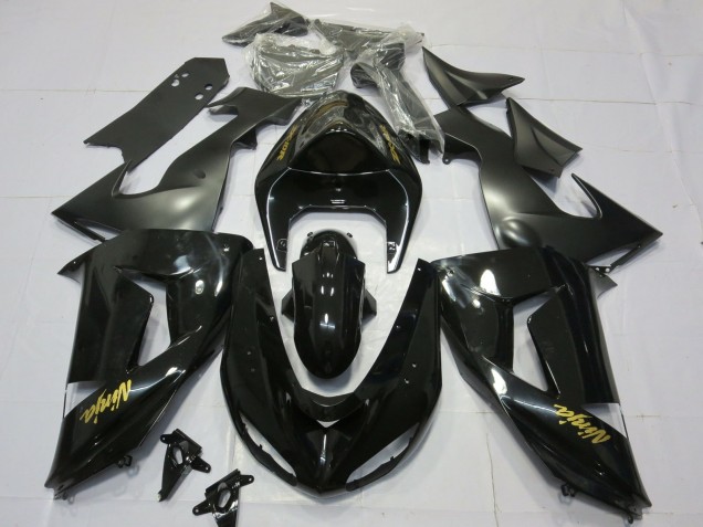 Glänzendes Schwarzes Gold 2006-2007 ZX10R Motorrad Verkleidungen