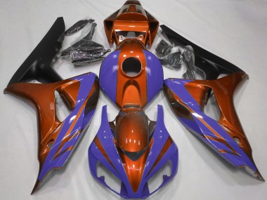 Glanzorange & Tiefes Blau 2006-2007 CBR1000RR Motorrad Verkleidungen