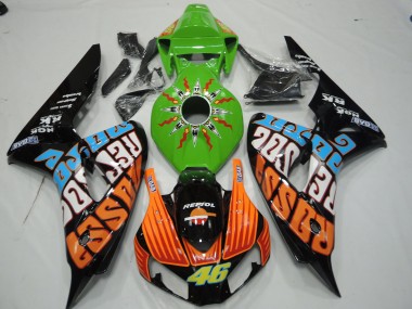 Grün Rossi 2006-2007 CBR1000RR Motorrad Verkleidungen