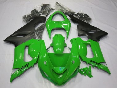 Grün Schwarz 2005-2006 ZX6R Motorrad Verkleidungen