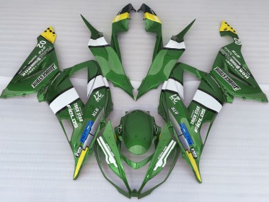 Grüner Logostil 2013-2018 ZX6R Motorrad Verkleidungen