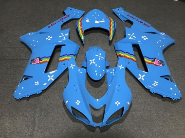 Hellblau Custom 2007-2008 ZX6R Motorrad Verkleidungen