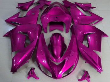 Hot Pink Schlicht 2006-2007 ZX10R Motorrad Verkleidungen