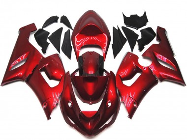 Kastanienbraun Rot 2005-2006 ZX6R Motorrad Verkleidungen