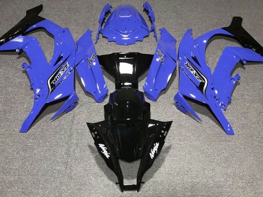 Logos In Glänzendem Blau 2011-2015 ZX10R Motorrad Verkleidungen