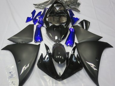 Matt Schwarz & Blau 2009-2011 R1 Motorrad Verkleidungen