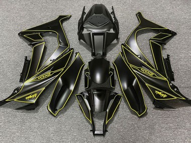 Matt Schwarzes & Gelbes Futter 2011-2015 ZX10R Motorrad Verkleidungen