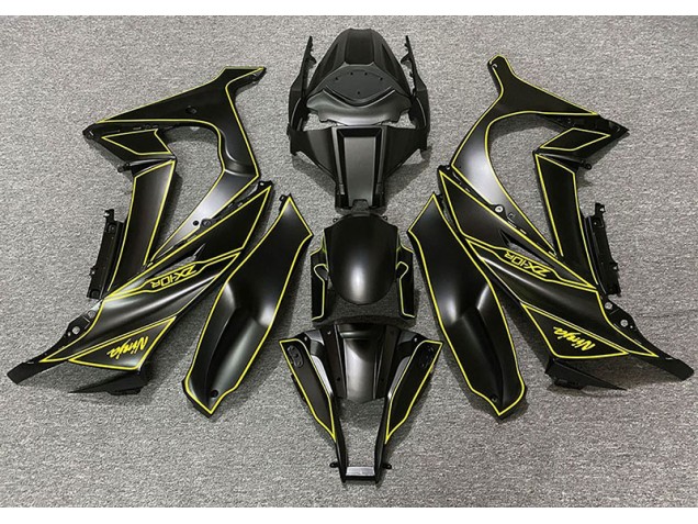 Matt Schwarzes & Gelbes Futter 2011-2015 ZX10R Motorrad Verkleidungen