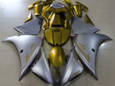 Matt Silber & Gold 2009-2011 R1 Motorrad Verkleidungen