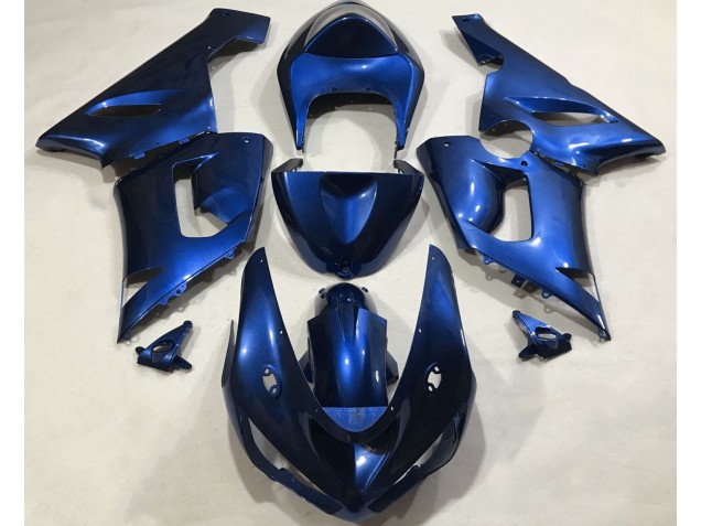 Metallicblau 2005-2006 ZX6R Motorrad Verkleidungen