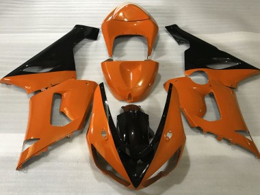 Orange Glänzend & Schwarz 2005-2006 ZX6R Motorrad Verkleidungen