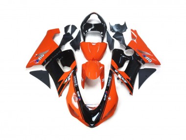 Orange & Schwarz Elf 2005-2006 ZX6R Motorrad Verkleidungen