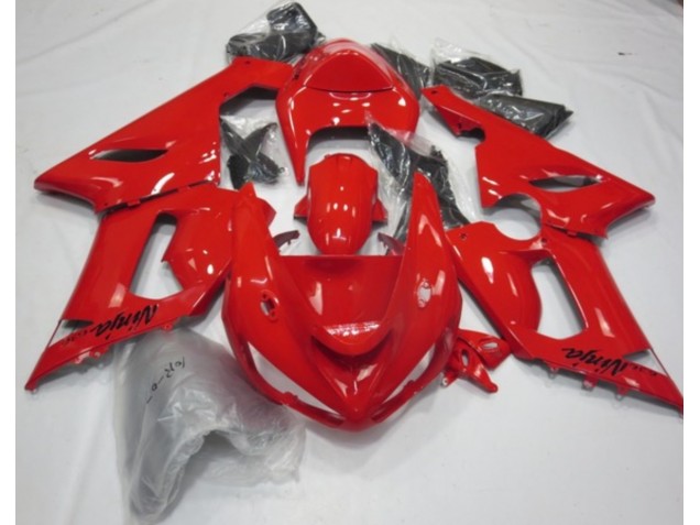 Rot Glanz 2005-2006 ZX6R Motorrad Verkleidungen