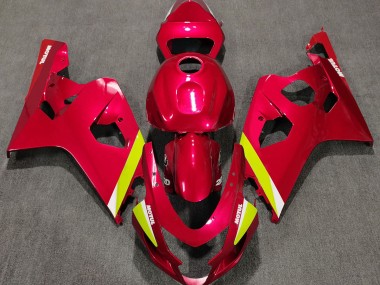 Rot Glänzend 2004-2005 GSXR 600-750 Motorrad Verkleidungen