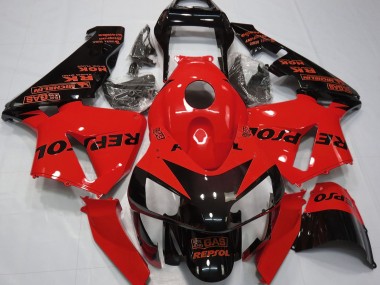 Rot Glänzend Repsol 2003-2004 CBR600RR Motorrad Verkleidungen