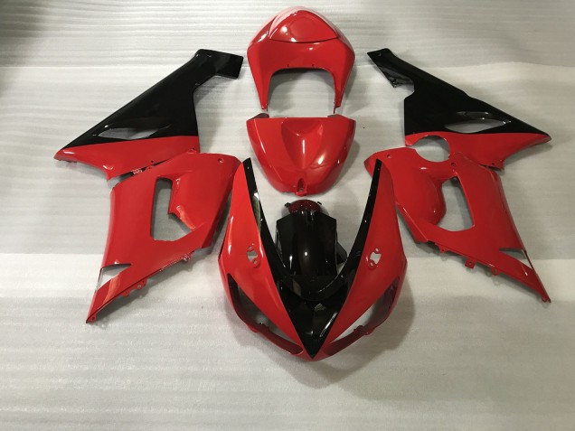 Rot & Schwarz 2005-2006 ZX6R Motorrad Verkleidungen