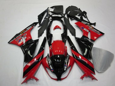 Rot Schwarz 2009-2012 ZX6R Motorrad Verkleidungen