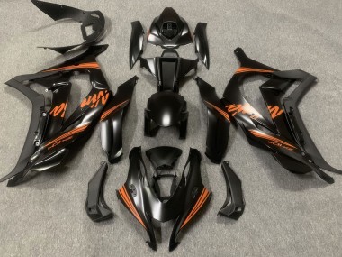 Satinschwarz & Orange 2016-2019 ZX10R Motorrad Verkleidungen