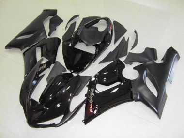 Schwarz Glanz 2005-2006 ZX6R Motorrad Verkleidungen