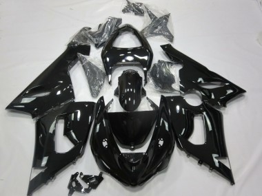 Schwarz Glänzend 2005-2006 ZX6R Motorrad Verkleidungen